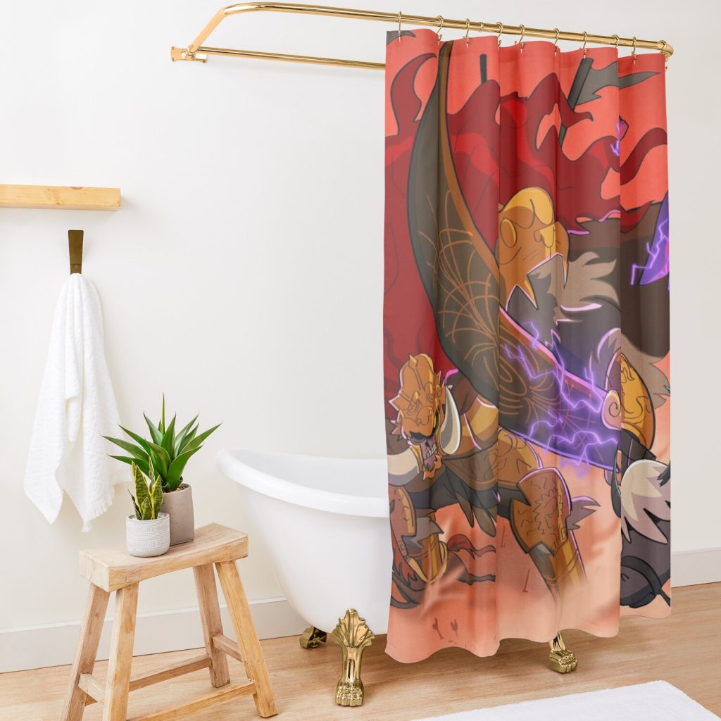 Cute Drawing Style Eldenring Shower Curtain Official Elden Ring Merch