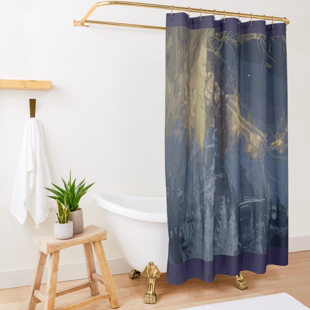 Mountaintop Of The Giants Shower Curtain Official Elden Ring Merch