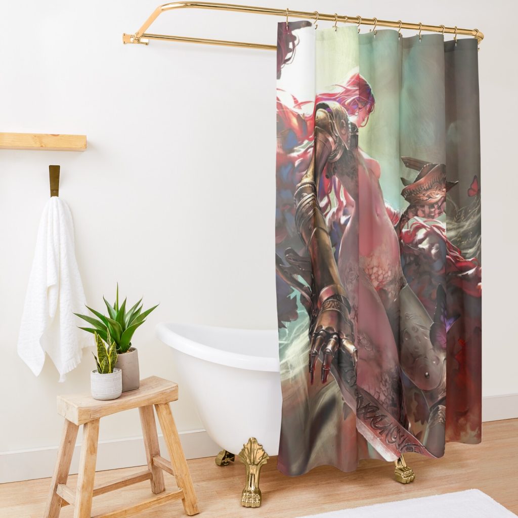 Malenia Nude Shower Curtain Official Elden Ring Merch