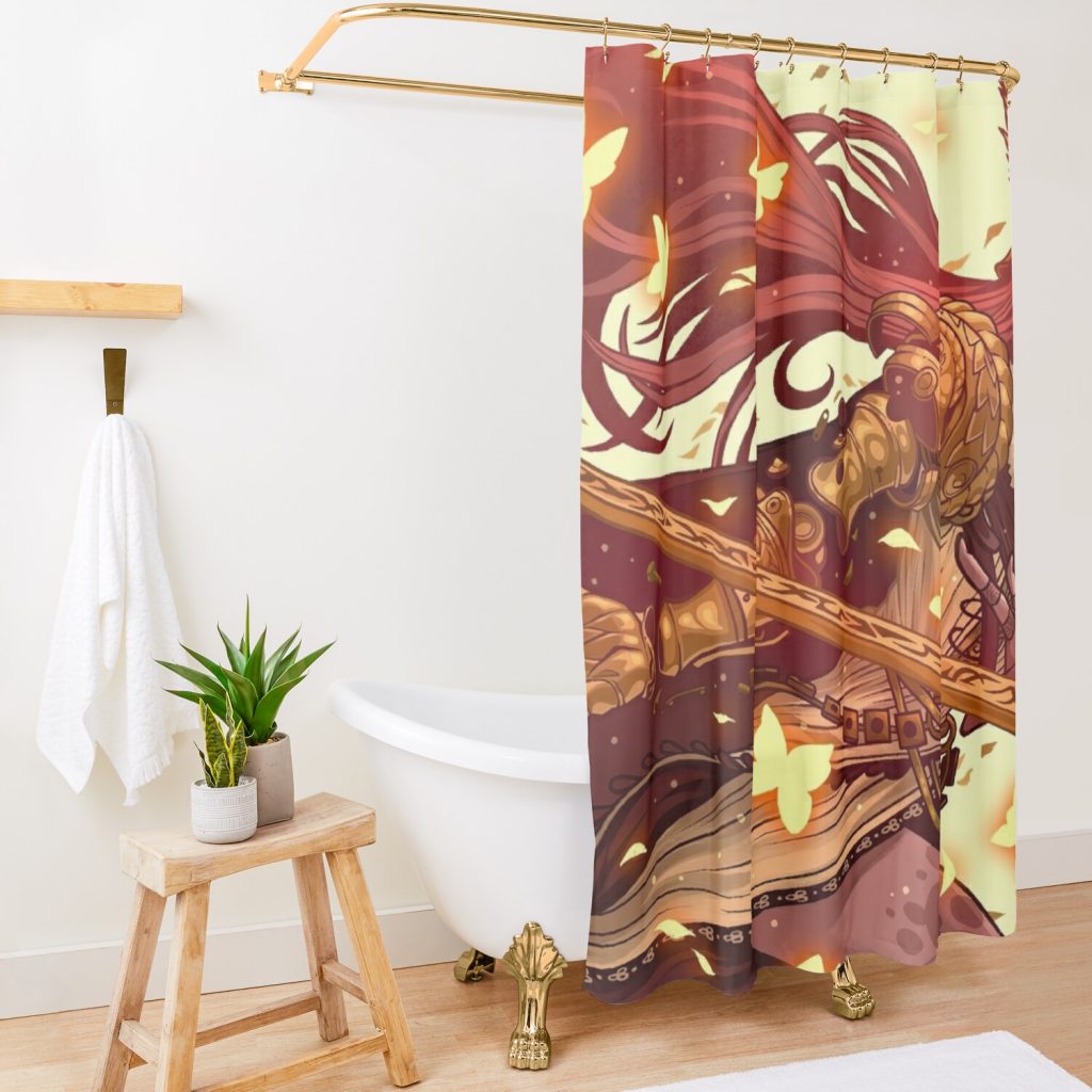 Malenia Butterfly Shower Curtain Official Elden Ring Merch