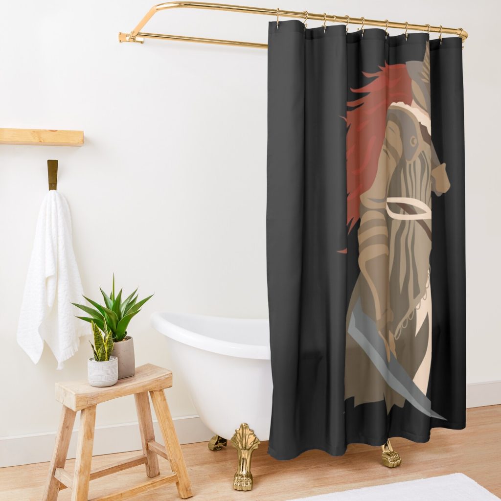 Elden Ring Valkyrie Shower Curtain Official Elden Ring Merch