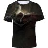 2022 Summer Tshirt for Men Elden Ring 3d Printed Fashion Short sleeve Top Micro Elastic Sports - Elden Ring Shop