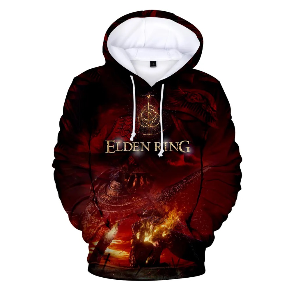 Elden Ring Red Fire Hoodies